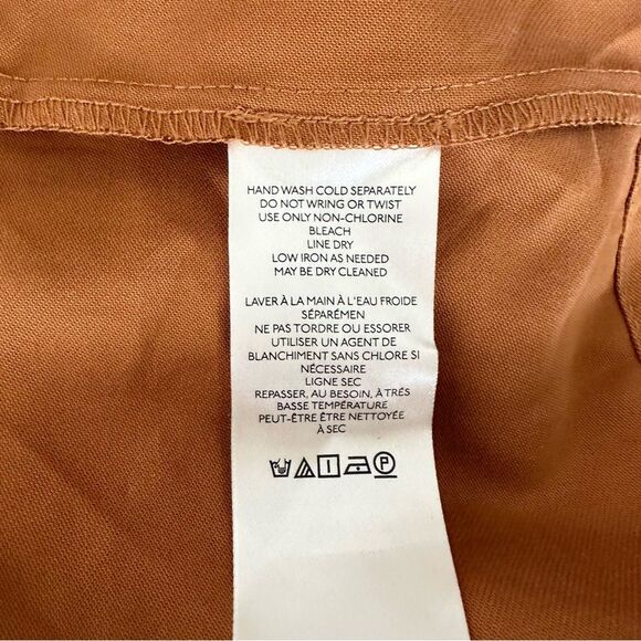 NWT By Anthropologie Draped Trench Coat in Copper Size Small - Picture 8 of 9